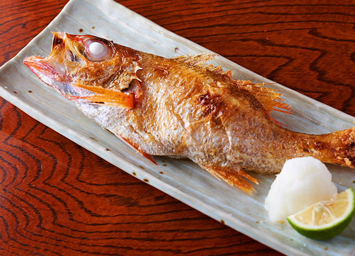 のどぐろの塩焼き